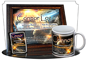 MU-CR01, Coffee Mug with Name Meaning and  Bible Verse, personalized, space asteroid connor