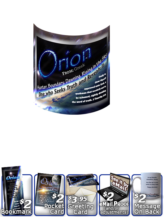 MU-CR02, Coffee Mug with Name Meaning and  Bible Verse, personalized, space planet orion