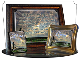 SG-8x10-AN34, Large 10x12 Plaque with Custom Bible Verse memorial remembrance  shepherd sheep lamb, Psalm 32:4,6