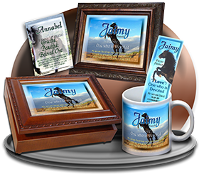 MU-AN29, Coffee Mug with Name Meaning and  Bible Verse Jaimy black horse beauty stallion