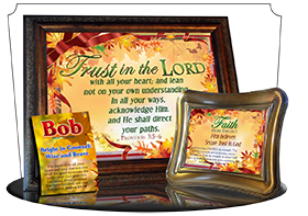 SG-MB-LE10, Custom Bible Verse on a Music Box, Bible Verse, personalized, tree leaves leaf autumn fall, Proverbs 3:5-6