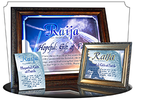 PL-SY33, memorial Name Meaning Print,  Framed, Bible Verse, personalized, raija, wings angel, angelic, heaven messenger
