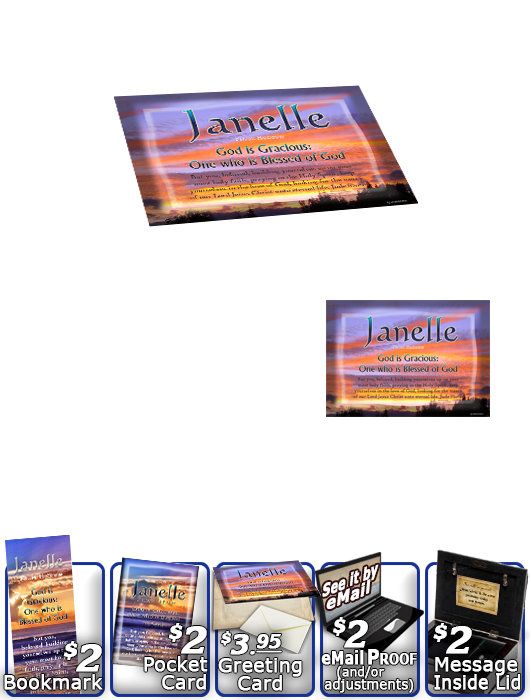 MU-SS22, Music Box with personalized name meaning & Bible verse, , personalized, janelle sunset