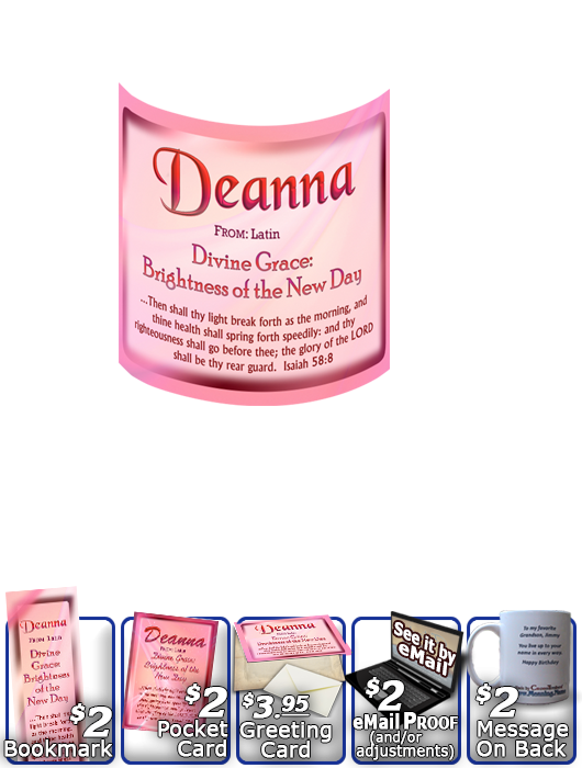 MU-SM07, Coffee Mug with Name Meaning and  Bible Verse, personalized, baby name purple pink deanna simple basic