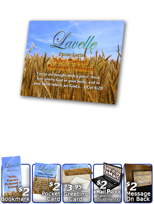 PL-GR05, Name Meaning Print,  Framed, Bible Verse, personalized, lavelle grain field harvest