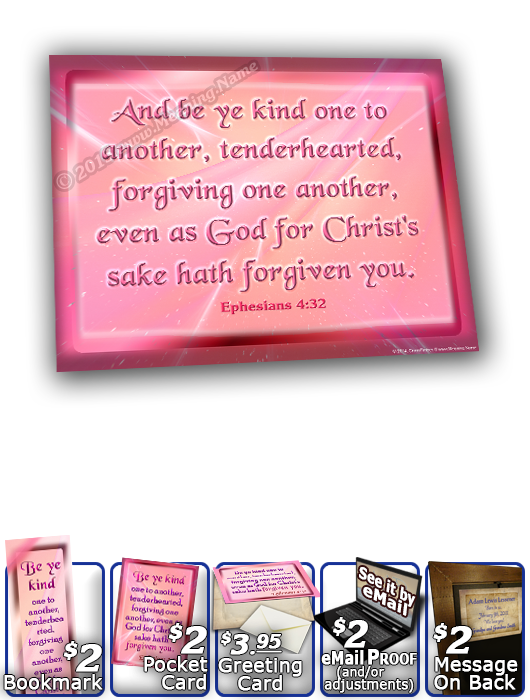 SG-8x10-SM07, Large 10x12 Plaque with Custom Bible Verse, personalized, baby name purple pink  simple basic, Ephesians 4:32