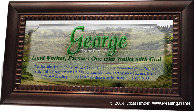 SC14 rolling green hills behind name meaning, framed, personalized