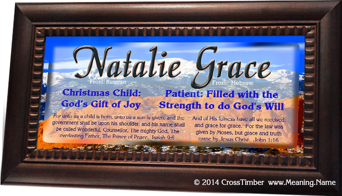 SC22 custom name meaning gift with two names, framed