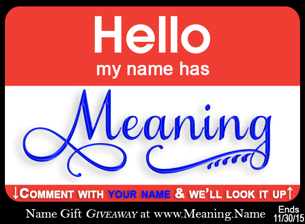 What does my name mean, name meanings Christian