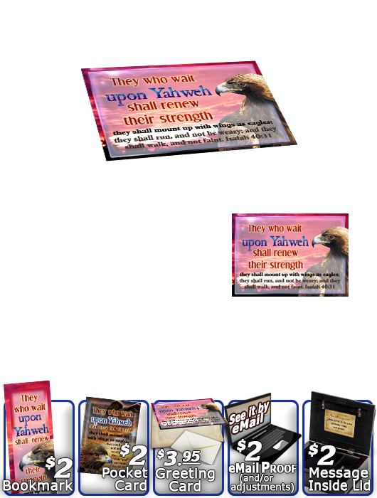 SG-MB-AN24, Custom Bible Verse on a Music Box, Bible Verse bird golden eagle hawk, Isaiah 40:31