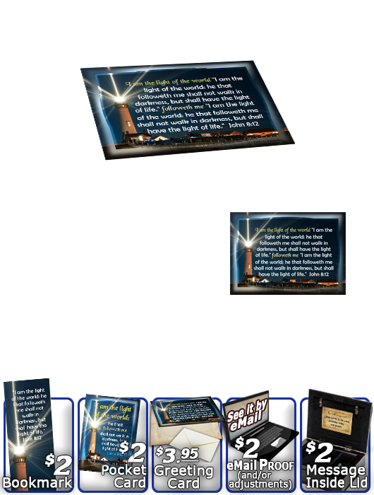 SG-MB-LH16, Custom Bible Verse on a Music Box, Bible Verse, personalized, lighthouse light shine, Proverbs 3:5-6