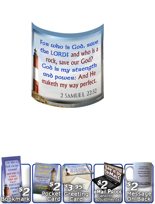 SG-MU-LH35, Coffee Mug with Custom Bible Verse, personalized, lighthouse light, John 8:12, Isaiah 9:2,6