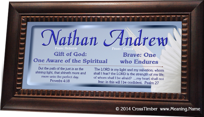 framed name meaning art with white wings and name meanings AN15