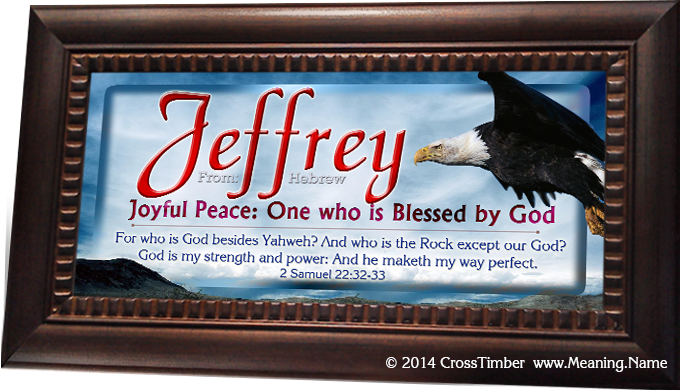 framed name meaning with eagle and blue sky AN20