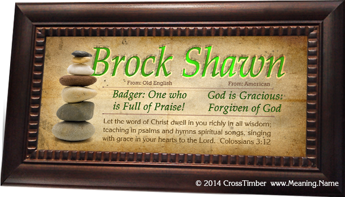 SY14 name meaning plaque with stones and bible verse