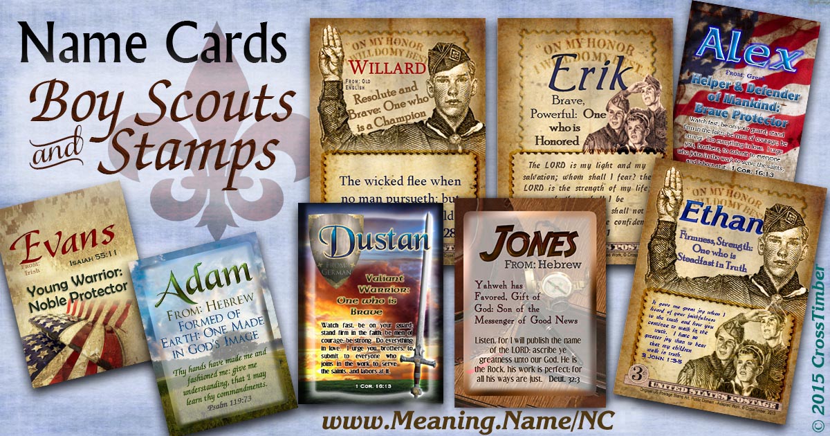 Boy Scouts NameCards