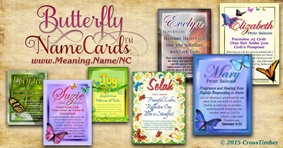 Butterflies NameCards