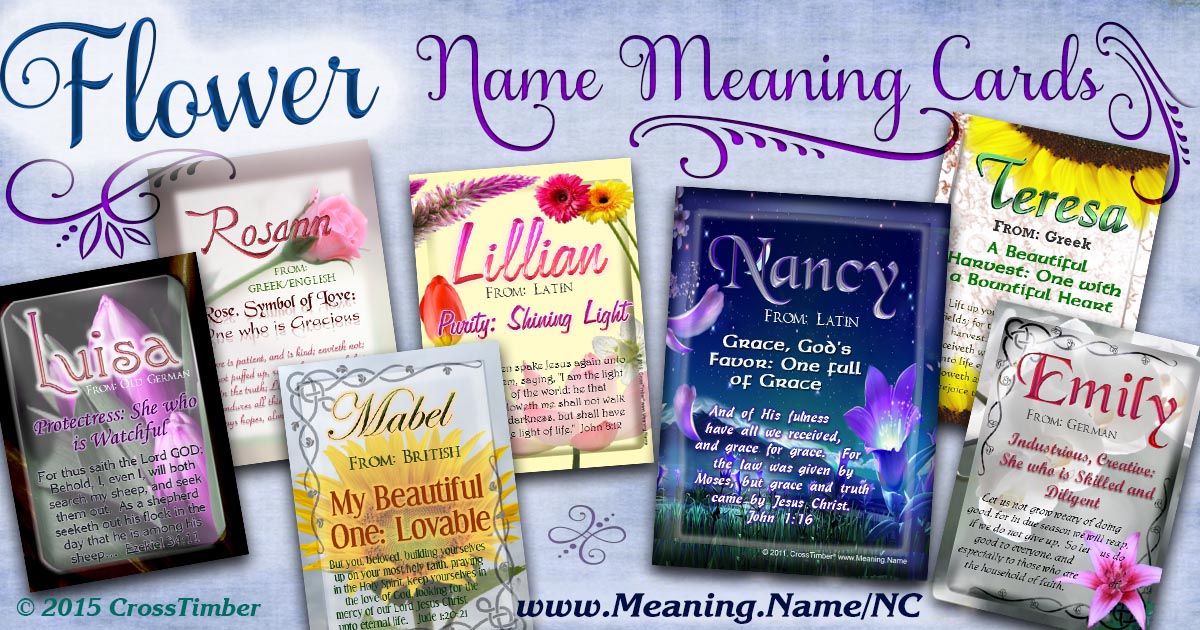 Flower NameCards