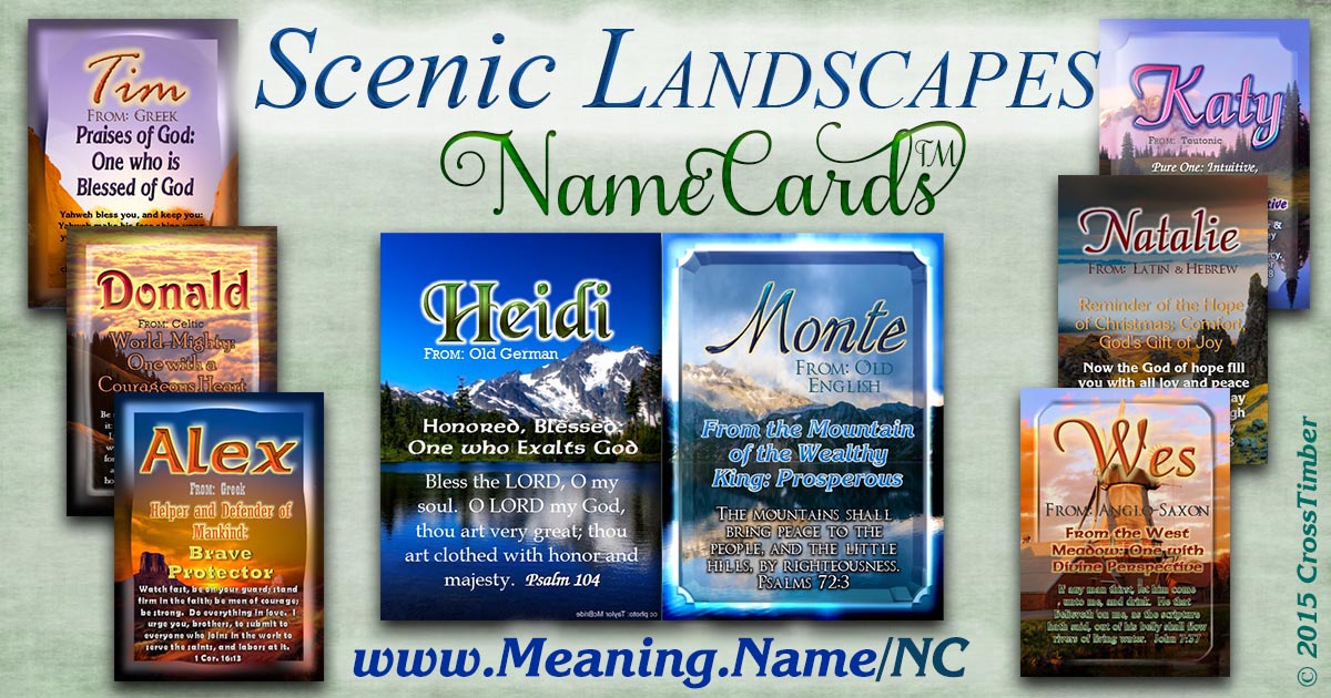 Scenery NameCards