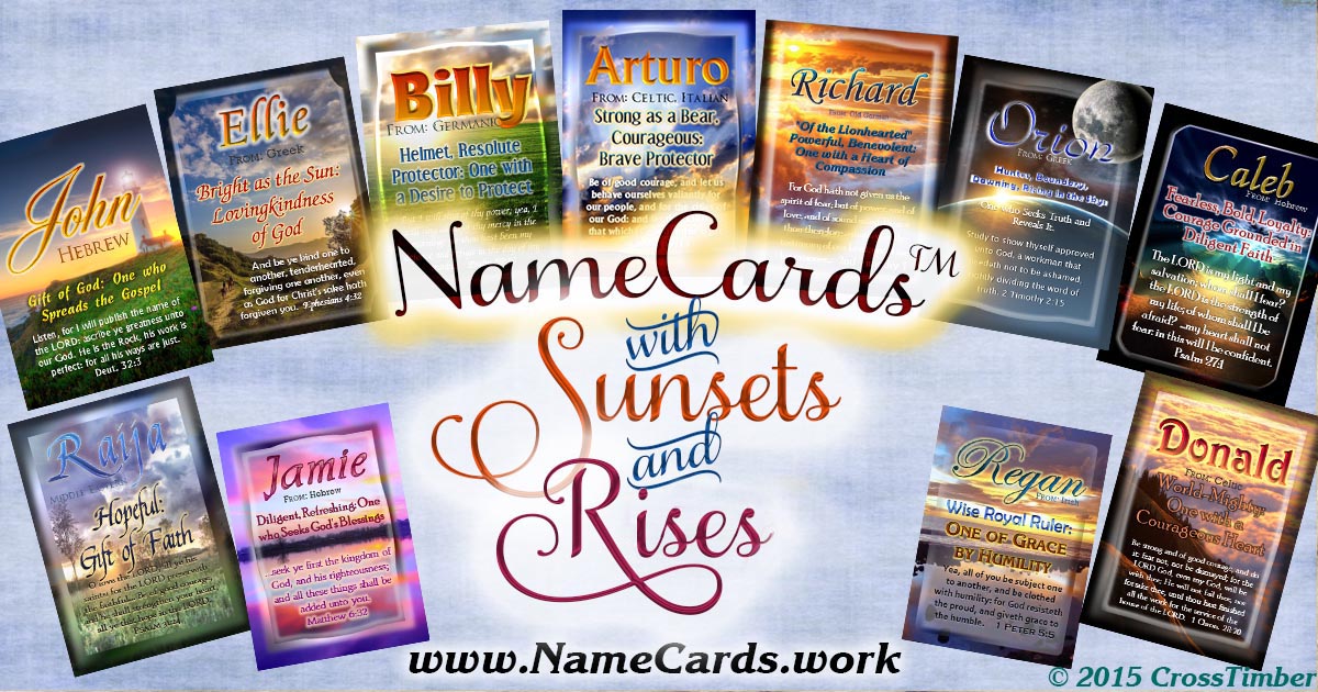 Sunsets NameCards