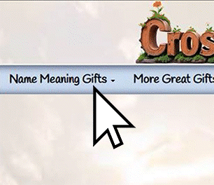 Selecting from the Name Gift menu